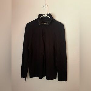 Banana Republic Black Quarter-Zip Sweatshirt